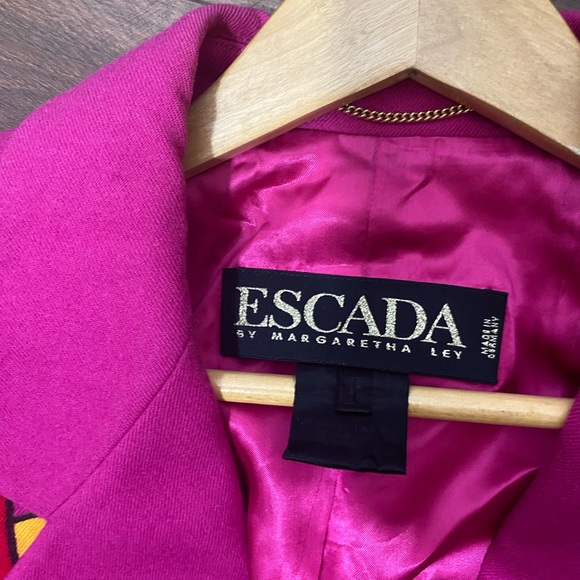 Escada  Color block multi color unique abstract Blazer - Picture 4 of 8